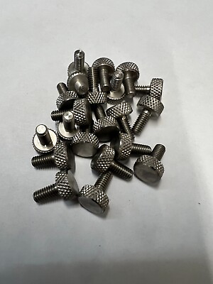 #ad Knurled Thumb Screw Stainless Steel 8 32 Thread 3 8 length 10 Pieces 7128 $9.50