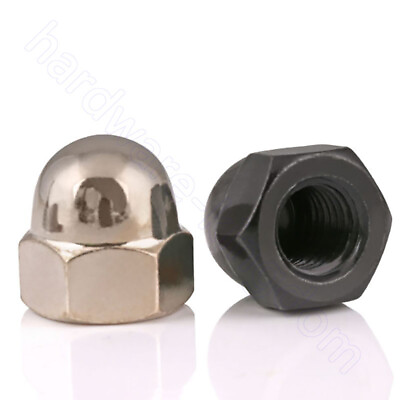 #ad Acorn Cap Dome Nuts Zinc Nickel Plated Hexagon Hex Nut M3 M4 M5 M6 M8 M10 M12 $5.39