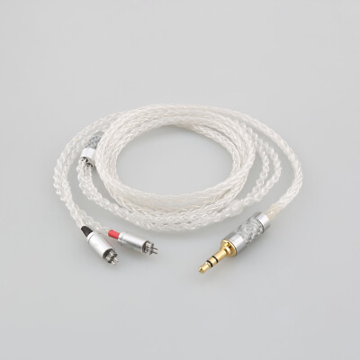 #ad 8 Core Pure Silver Earphone Cable For 0.78mm BA Custom Westone W4r UM3X UM3RC $76.50