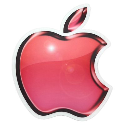 #ad Apple Macbook Sticker DECAL Vinyl Laptop Mac Logo Pro Air Fridge Red $5.47