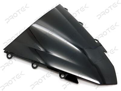 #ad ABS Black Double Bubble ABS Windscreen Windshield For 2016 2018 Honda CBR500R $26.95