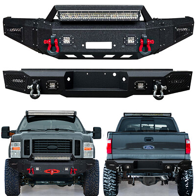 #ad Vijay For 2008 2010 Ford F250 F350 Front or Rear Bumper with LED Lights $689.99