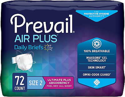 #ad Air plus Daily Brief Size 2 Breathability Ultimate Absorbency 18 Count $101.08