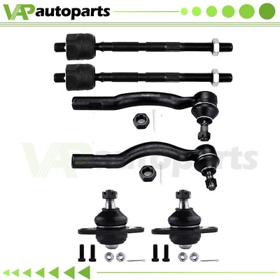 #ad New Suspension Pair 6 Front Ball Joint Tie Rod Kit Fits TOYOTA PREVIA 1991 1997 $83.82