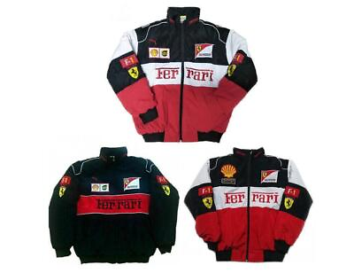 #ad New 2024 FERRARI Black Embroidery EXCLUSIVE JACKET suit F1 team racing M XXL $59.99