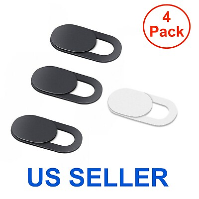 #ad 4PCS WebCam Cover Slide Camera Privacy Security Protect Sticker For Phone Laptop $1.49