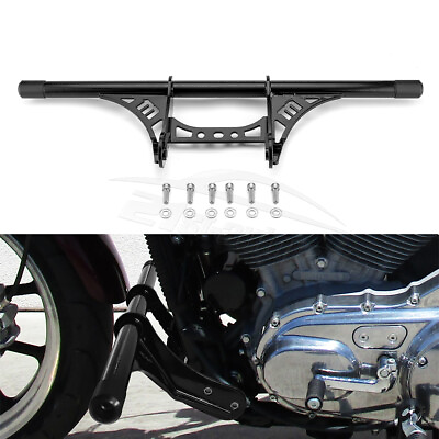 #ad 1.25quot; Black Highway Crash Bar Engine Guard For Harley Sportster Iron 883 1200 XL $112.79