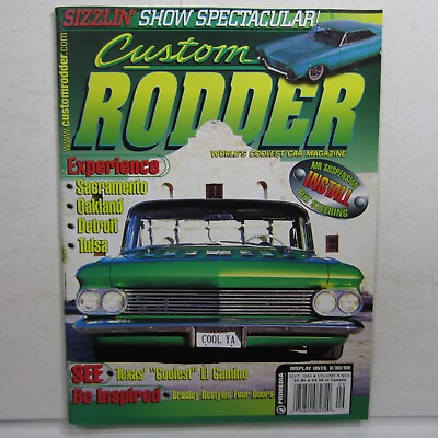 #ad Custom Rodder Sep 1999 El Camino Air Ride Chevy ididit Tilt Column Car Shows $12.25