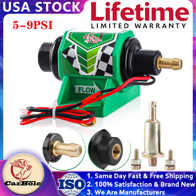 #ad 5 9 PSI Electric Diesel Fuel Pump Micro 5 16 Inch Inlet 12V 35GPH Universal 12D $24.99