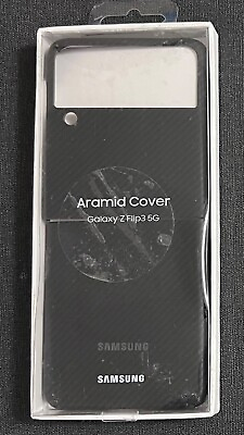 #ad New Original Samsung Official Galaxy Z Flip3 5G Aramid Cover Case Black $39.99