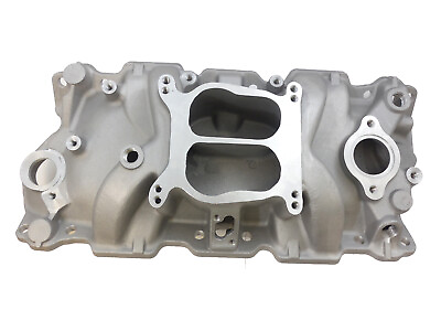 #ad SB Chevy Aluminum Intake Manifold Spread Bore SBC 55 86 305 327 350 V8 As Cast $159.95