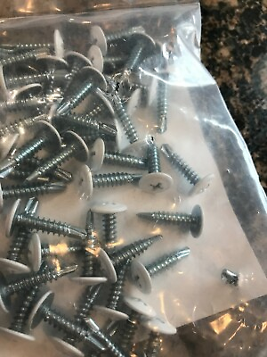 #ad 1000 Phillips Modified Truss Head #8 x 3 4 Self Tapping Screws WHITE Zinc $19.50