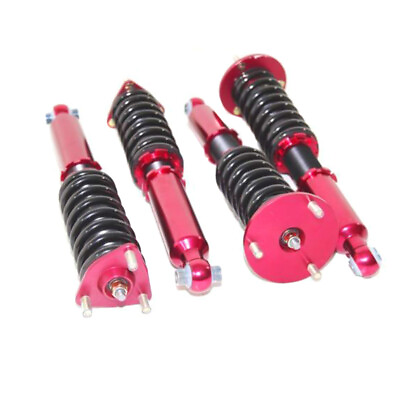 #ad For06 13LexusIS350 IS250 Height Adj Coilover Suspension Kit Springs RWD ONLY Red $399.89