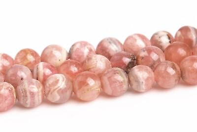 #ad 4MM Genuine Natural Argentina Rhodochrosite Beads Grade A Round Loose Beads $6.79