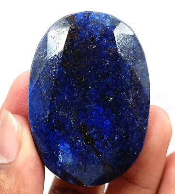 #ad African Deep Blue Sapphire 200 Ct Certified Natural Oval Cut Loose Gemstone KKE $8.24