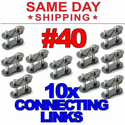 #ad #ad 10 #40 Roller Chain Connecting Links $8.95