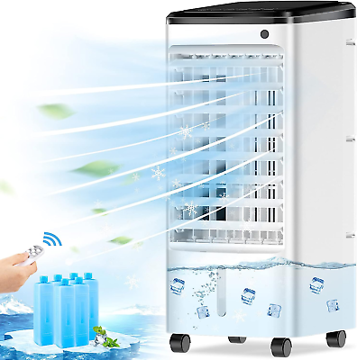 3 in 1 Portable Air Conditioner 65° Oscillation 3 Speeds Remote f Office Home $175.38