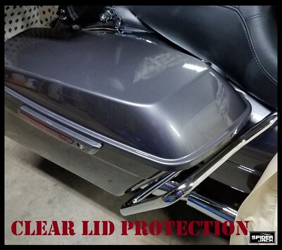 #ad CLEAR Hard bag lid covers Fits Street glide Road KingElectraUltra 2014 2022 $67.85