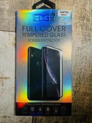 #ad Edge Alcatel Onyx Black Tempered Full Cover Screen Protector 9H Free Shipping $13.49