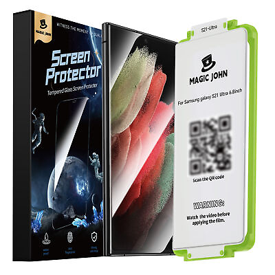 #ad MAGIC JOHN for Samsung Galaxy S21 S22 S23 Ultra Tempered Glass Screen Protector $16.88