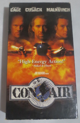 #ad CON AIR John Malkovich Nicolas Cage John Cusack VHS $1.50