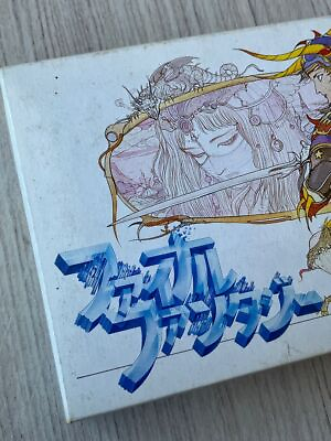 #ad FC Final Fantasy with box manual and case Famicom original FF $454.48