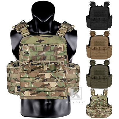 #ad KRYDEX CPC Plate Carrier Tactical Heavy Duty MOLLE Vest Magazine Pouch Medium $114.95