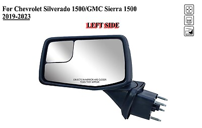 #ad Driver Left Side Mirror Power Heated Manual Fold for 19to24 Chevrolet Silverado $145.99