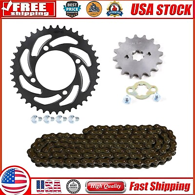 #ad 420 132L Chain Front 16T Rear 41T Sprocket For Dirt Pit Bike CRF70 Apollo SSR $39.39