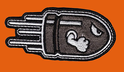 #ad ANGRY FLYING BULLET COMIC SUPER MARIO BULLET TACTICAL HOOK PATCH BY MILTACUSA $7.99