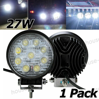 #ad 1pcs 27W LED Work Light Spotlight Off road Driving Fog Lamp Truck Boat $6.99