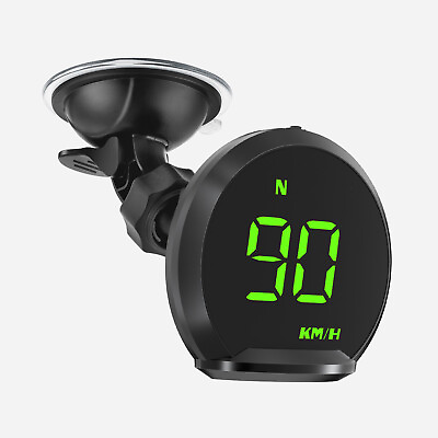 #ad LED Display GPS HUD Car Digital Speedometer MPH KMH Time Fatigue Driving Alarm $27.80