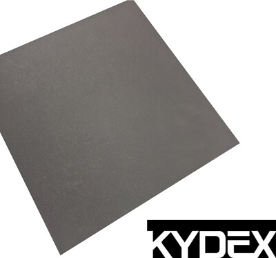 #ad BLACK KYDEX T PLASTIC SHEET 0.09quot; X 12quot; X 12quot; VACUUM FORMING #52000 Calcutta P1 $6.99