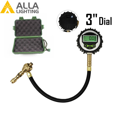 #ad 3quot; Dial Rapid Deflator Digital Tire Pressure Gauge 60PSI Back Light Easy Reading $20.98