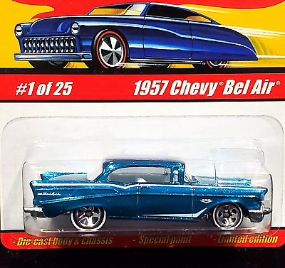 #ad Hot Wheels 57 1957 Chevy Bel Air Chevrolet Classics Car #1 of 25 Series 1 Blue $7.99