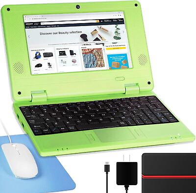 #ad 7#x27;#x27; Mini Laptop Computer Quad Core Android 12 2GB RAM 32GB ROM Netbook For Kid $99.00