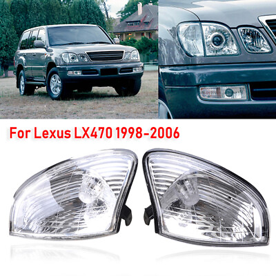 #ad Front Corner lamps Turn Signal marker Lights For 1998 2007 Lexus LX470 LHamp;RH $59.98
