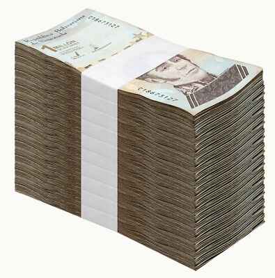Venezuela 1 Million Bolivar Soberano 2020 USED 1000 Pieces Bundle USA $299.99