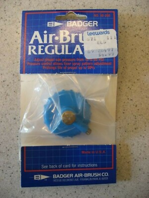 #ad New Vintage Badger Blue Air Brush Regulator No. 50 200 Badger Air Brush Co. $15.00