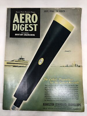 #ad Aero Digest Magazine July 1946 $16.28
