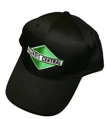 #ad Illinois Central Green Diamond Logo Embroidered adjustable Black Logo Hat hat06 $17.04