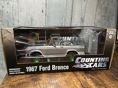 #ad 2024 Greenlight 1967 Ford Bronco Silver quot;Counting Carsquot; CHASE 1:24 ￼Greenie $45.00