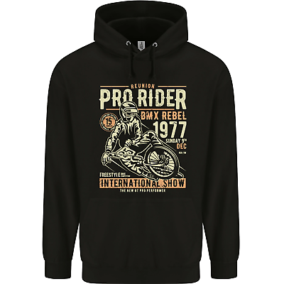 #ad BMX Pro Rider 1977 Cycling Bike Bicycle Mens 80% Cotton Hoodie GBP 24.99