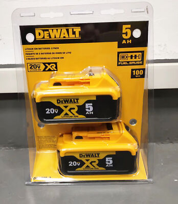 #ad 2 Pack Dewalt DCB205 20 volt Lithium 5.0 amp battery DCB205 2 New $73.00