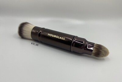 #ad HOURGLASS Retractable Dual Double Ended Complexion Foundation Brush New In Box $16.00
