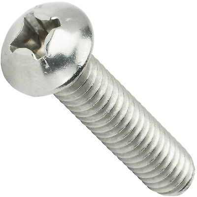 #ad 8 32 Round Head Phillips Drive Machine Screws Stainless Steel Inch All Lengths $43.93