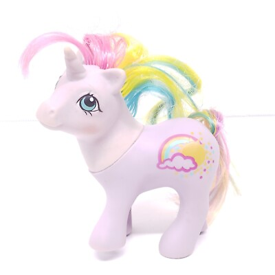 #ad My Little Pony MLP vintage G1 Baby Rainribbon rainbow hair cloud sun purple 1984 $19.99