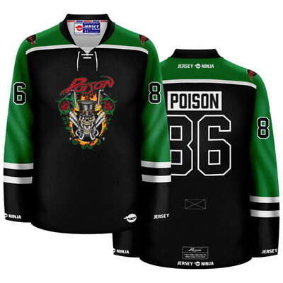 #ad Poison Ride the Wind Hockey Jersey $149.95