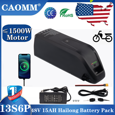 #ad Hailong eBike Battery 48V 1000W 1500W Lithium Battery for Electric Bicycle Motor $269.99