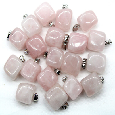 #ad Natural Irregular Stone Powder Crystal 50pcs Pendants Beads DIY Jewelry Making $18.04